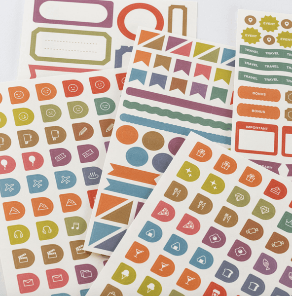 HOBONICHI TSUKI no IRO Sticker Set Schedule