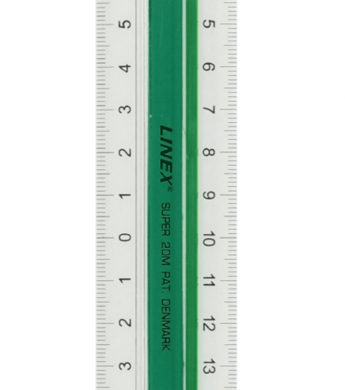 Linex Antislide linjal, 20 cm 