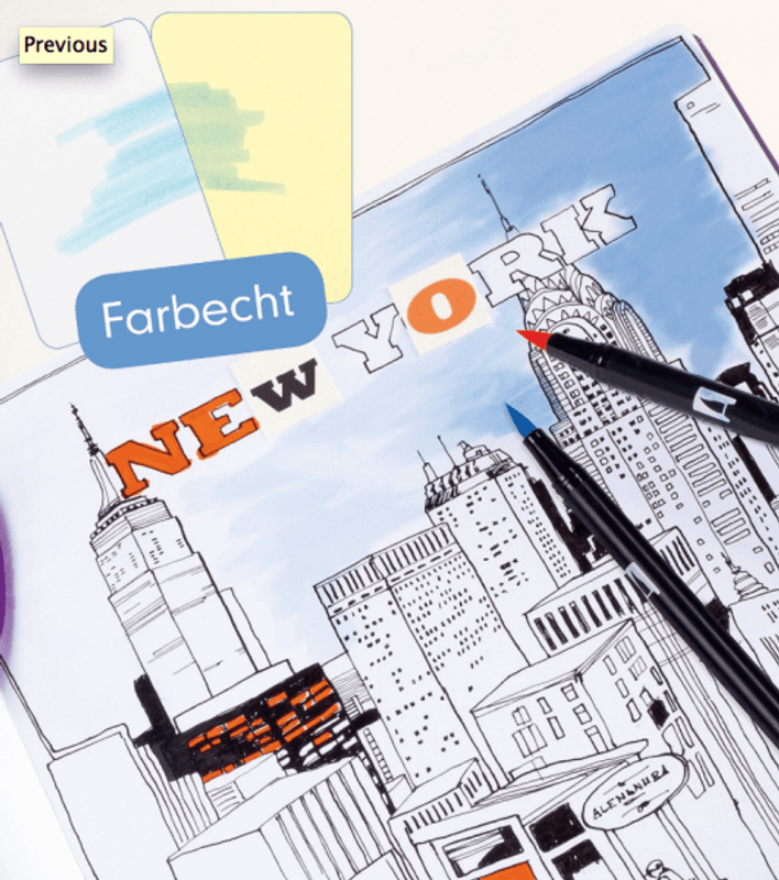 LT Skissebok 150 gr, Square Gul og Sort