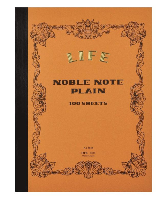 Life Stationery Noble Notebook, Plain B5