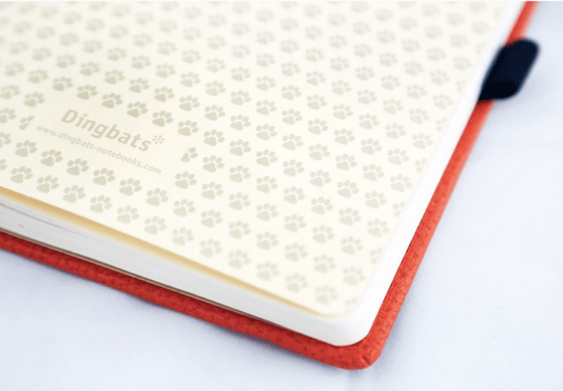 Dingbats Notatbok Orange A5+, Linjer