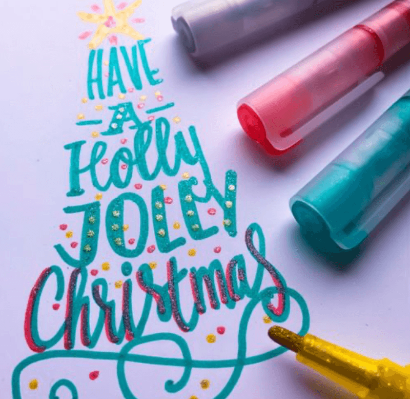 Bruynzeel Glitter Felt Tips Set of 6