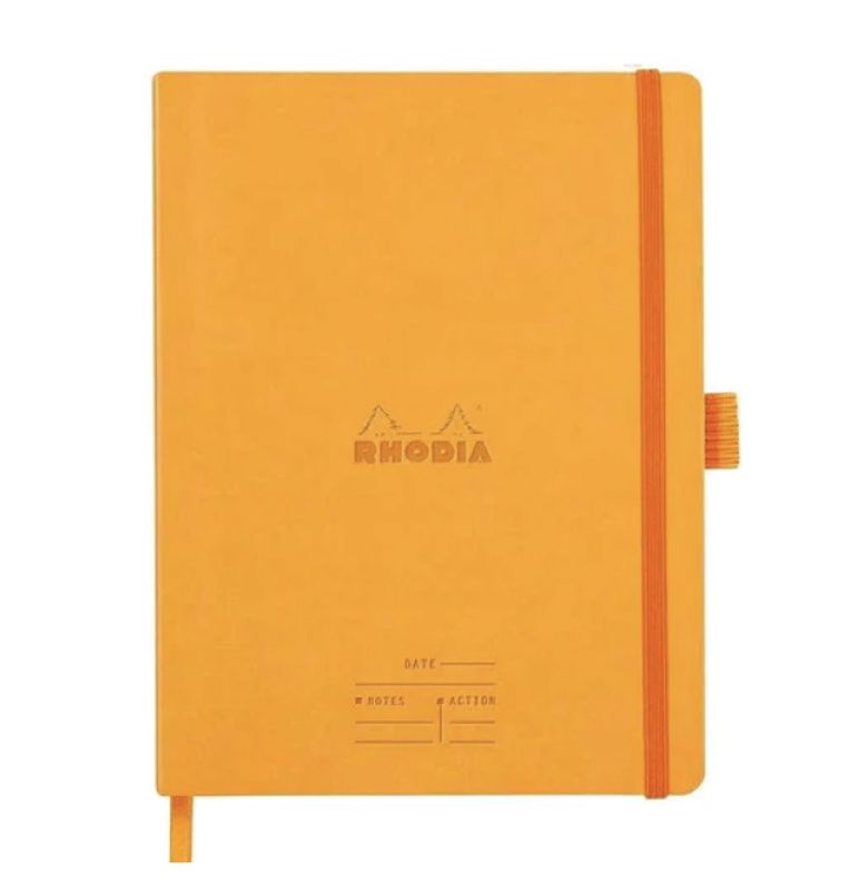 Rhodia MØTEBOK, A5 Sort og Orange