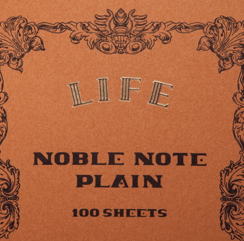 Life Stationery Noble Notebook, Plain B5