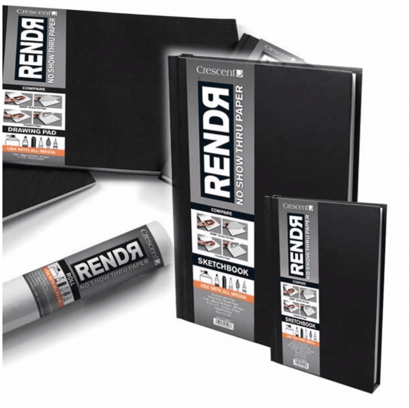 RENDR Lay-Flat skissebok Softcover A6