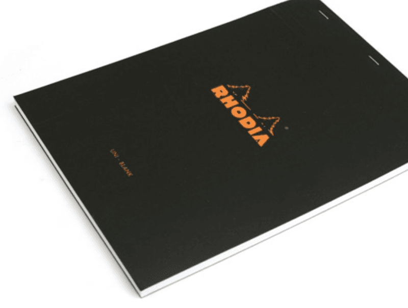 Rhodia Blank Pad, stiftet A5
