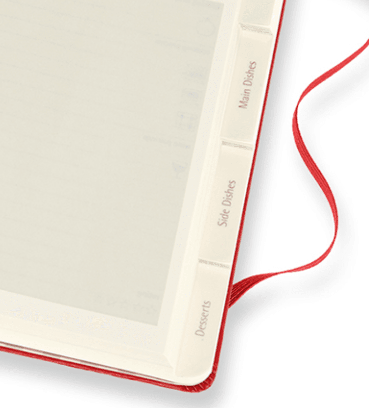 Moleskine Oppskrifts Journal L, 400 sider