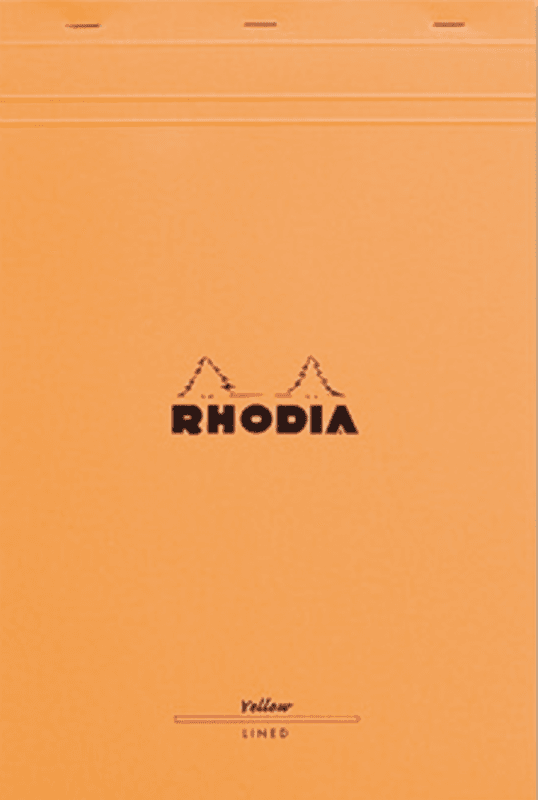 Rhodia Yellow Pad Linjer, Stiftet A4+