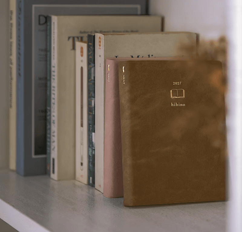 Midori Hibino 2027 Diary A6, 2 pages per Day 