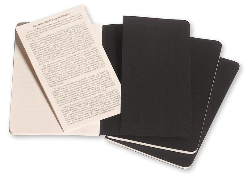 Moleskine Cahier Notatbøker 3-pack P, Plain