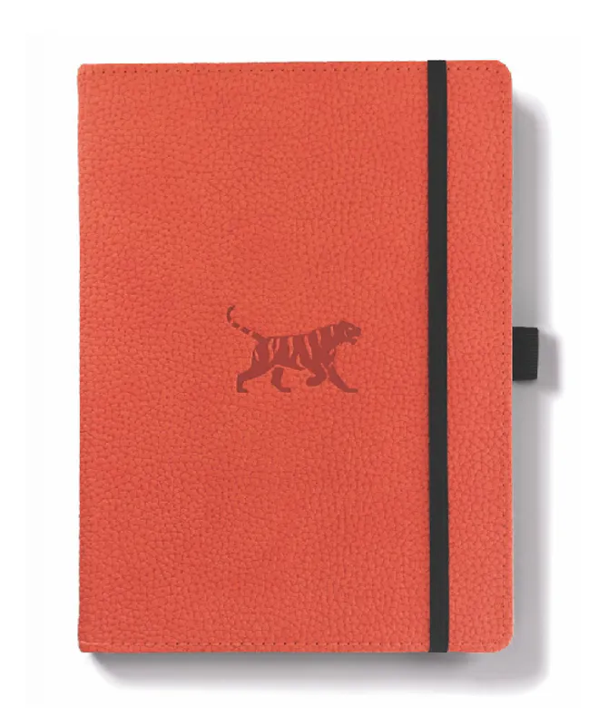 Dingbats Notatbok Orange A5+, dots