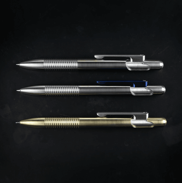 Machine Era Field Pen Bolt - Stainless Steel with Blue Titan Clip  