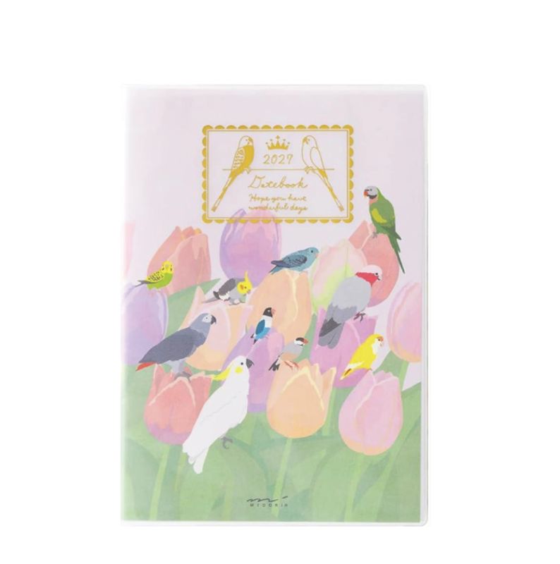 Midori Diary Pocket BIRD 2027 Monthly / Weekly A6