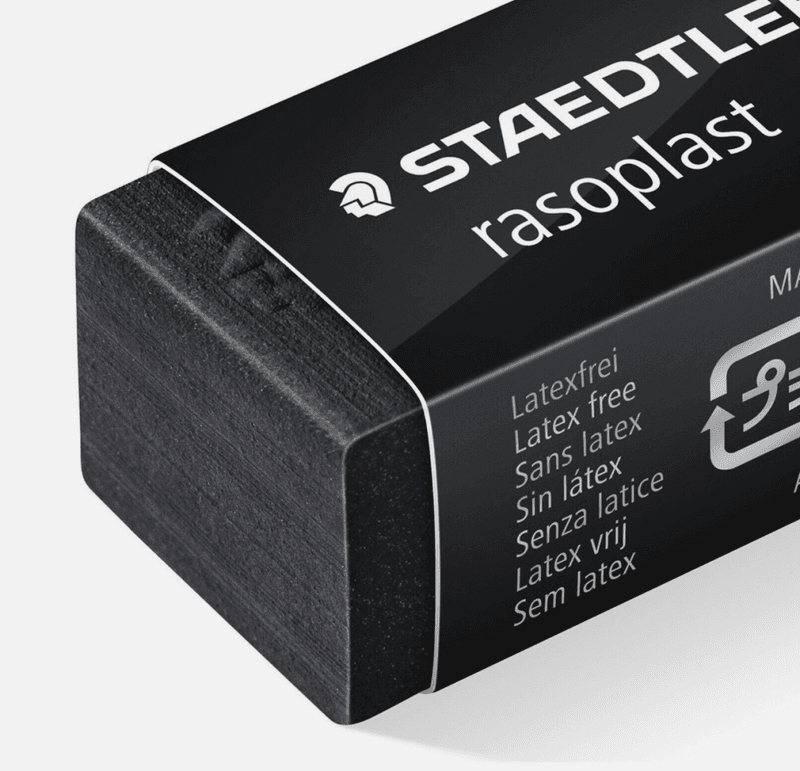 STAEDTLER Viskelær Rasoplast sort