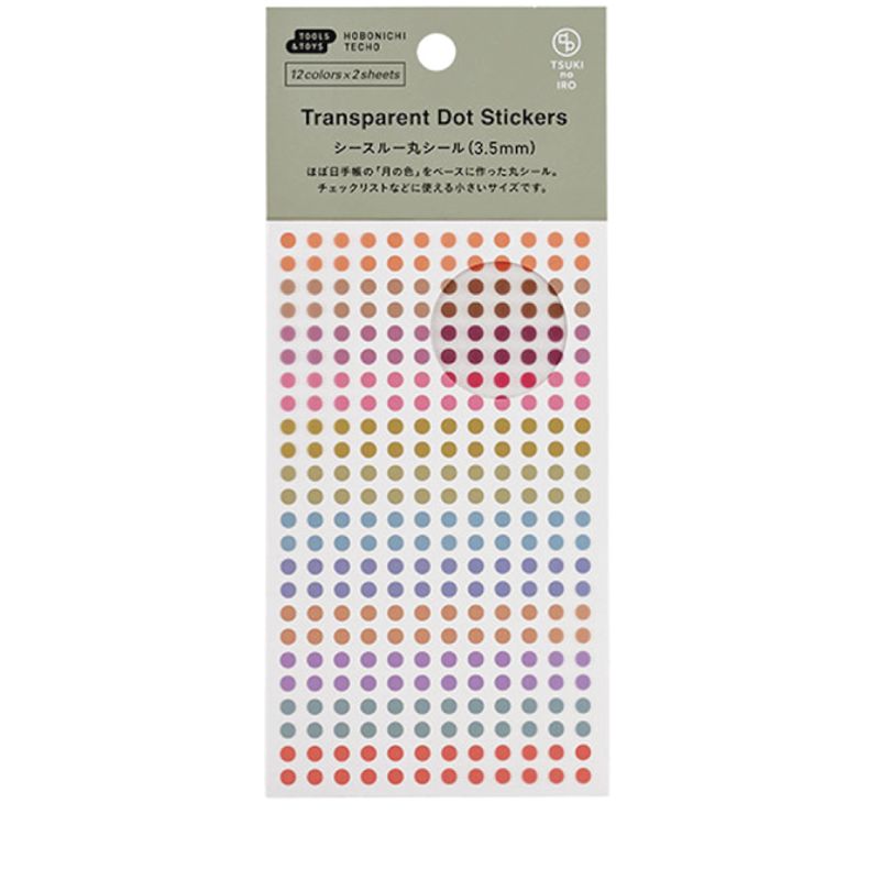 HOBONICHI TSUKI no IRO Dot Stickers 3,5 mm