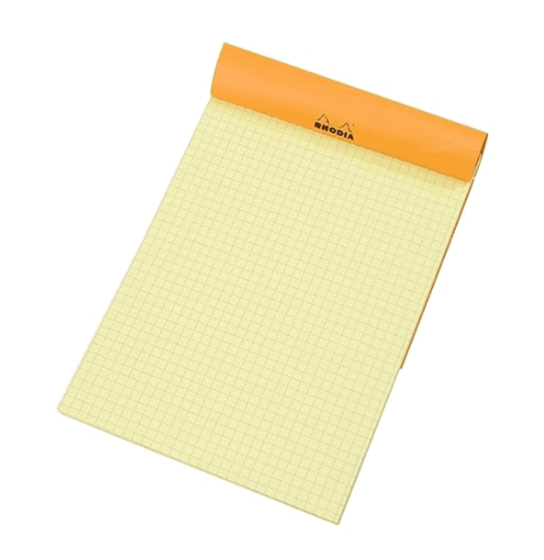 Rhodia Yellow Pad Ruter, stiftet A5