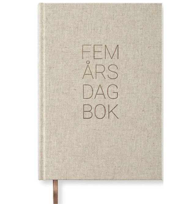 Hovedbilde Paperstyle 5-års dagbok A5, Rough Linen