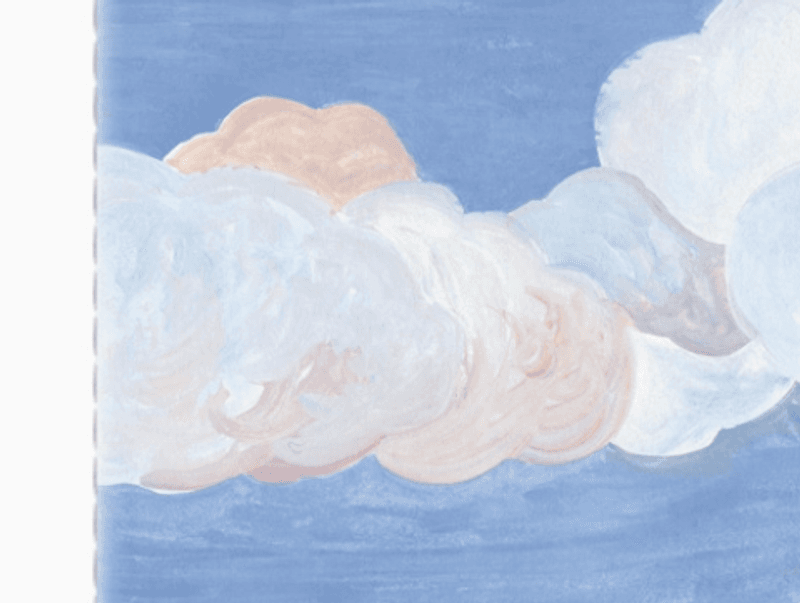 Petit Gramme Notatbok B6 Linjer Clouds
