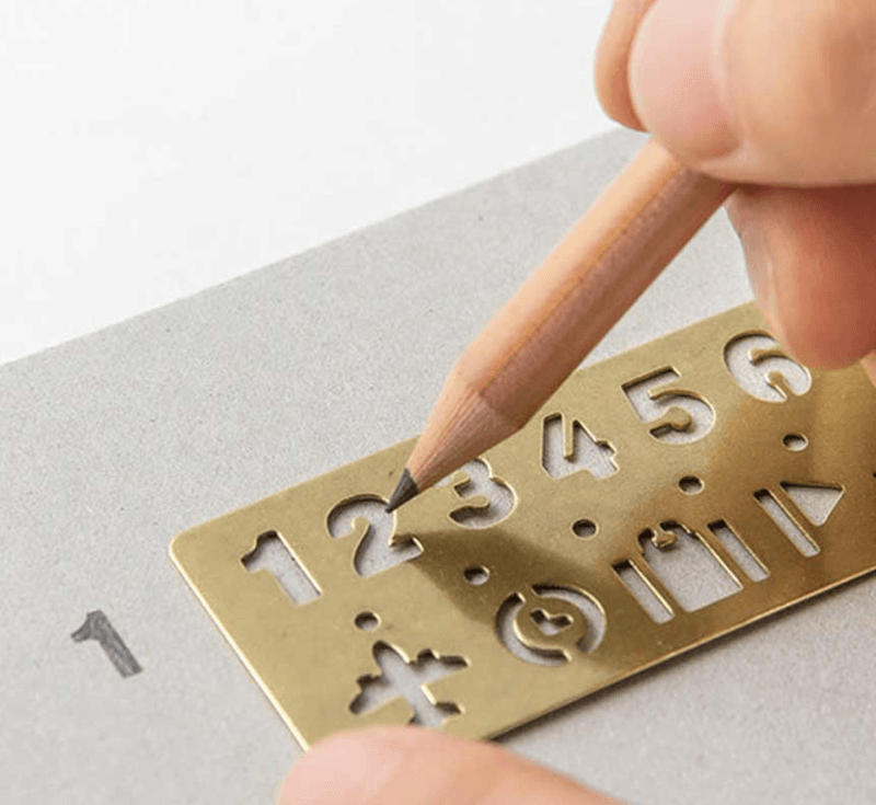 Travelers Brass Template Bookmark Number