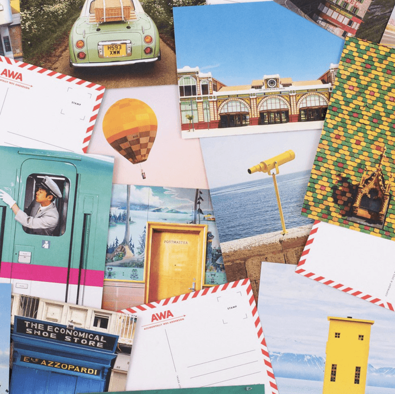 Wes Andersens Accidentally Postcard Book