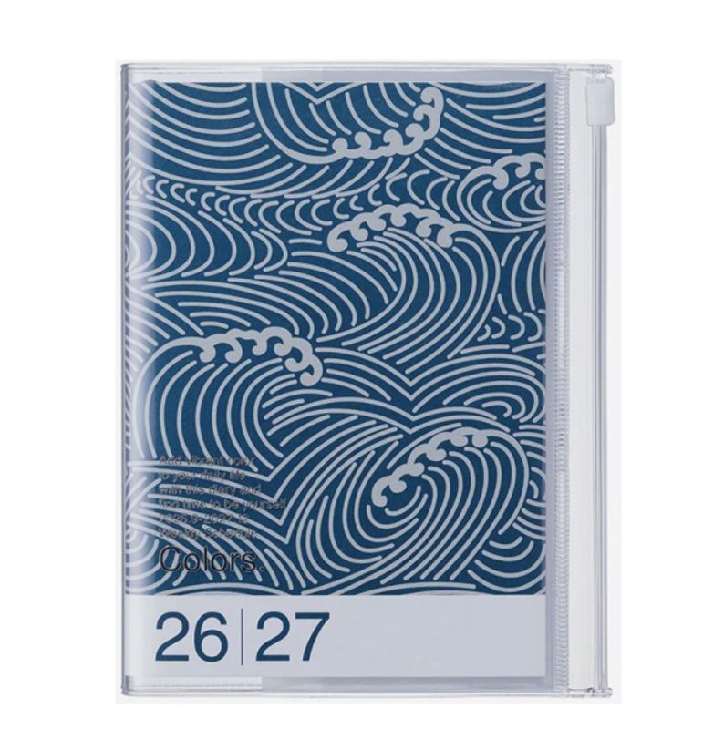 Marks Tokyo Edge 2026/27 Almanakk Vertical A5, Wave Navy