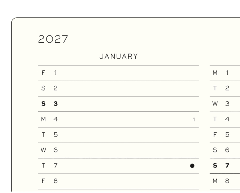 LT Planner 18 mnd Week and notebook 26/27, Dusty Rose Soft A5