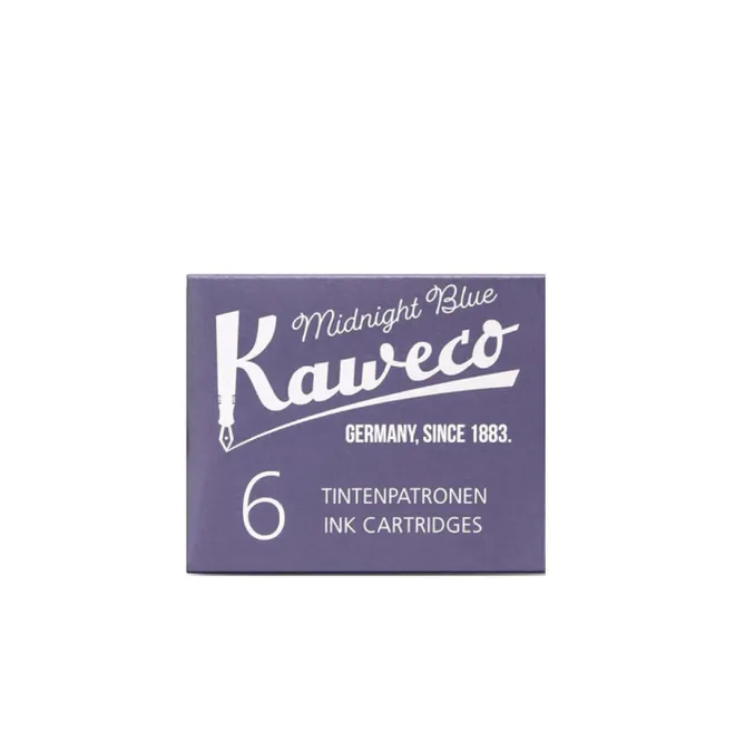 Hovedbilde Kaweco Blekkpatroner 6 stk, Midnight Blue