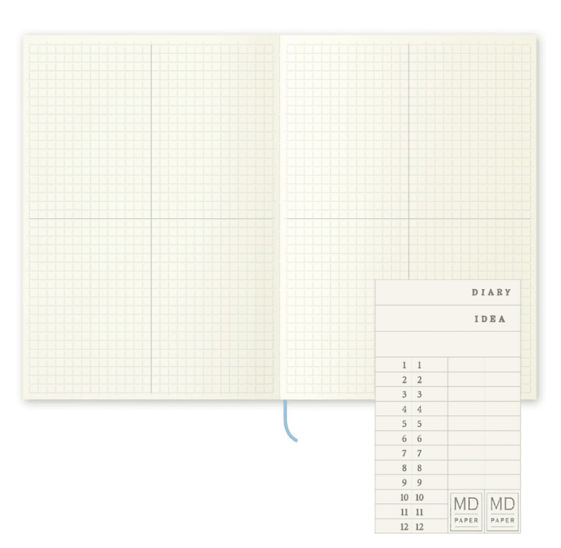 MD Paper Notatbok Journal Grid Block, A5