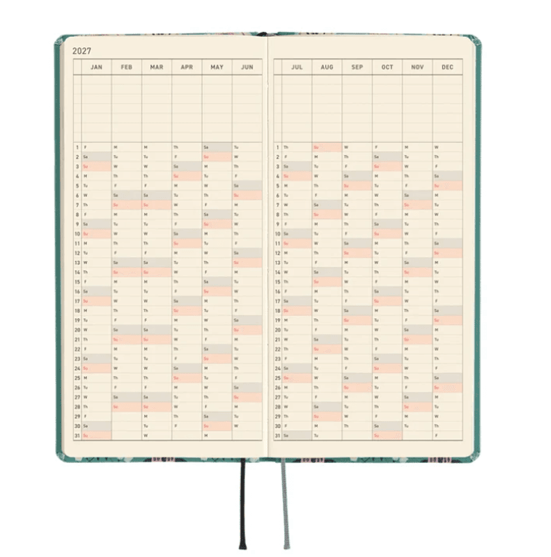 HOBONICHI Weeks 2027 Yumi Kitagishi; White Cat Wallpaper