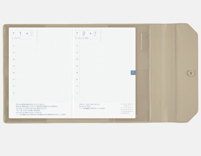 HOBONICHI Cover Alettone Grey, A6