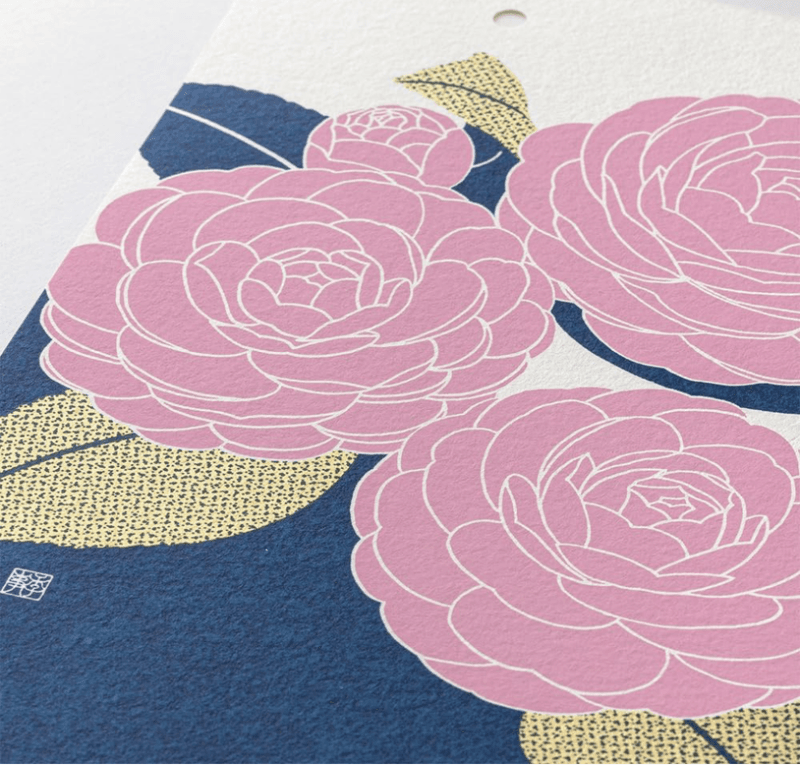 Midori Wall-hanging Echizen Washi Flower Calendar 2027  