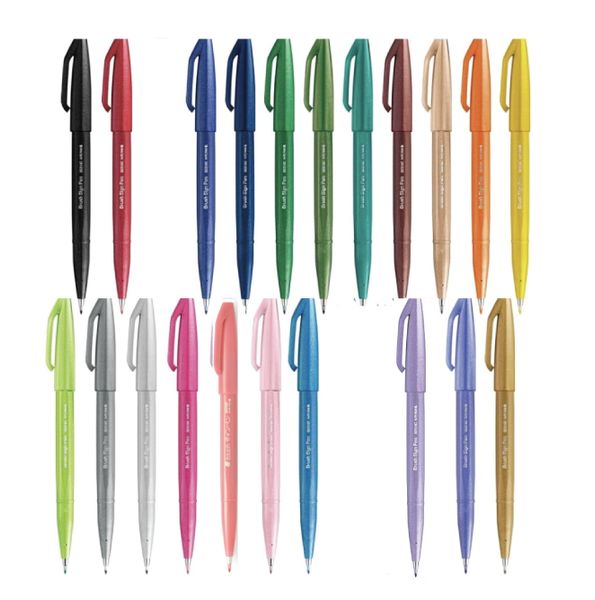 Pentel Touch Pen SES15C-A Fleksibel, 21 farger