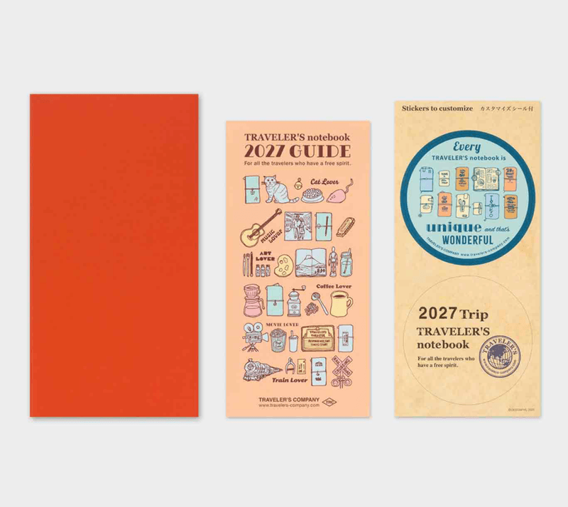 Travelers Notebook Diary 2027 MONTHLY, Regular size