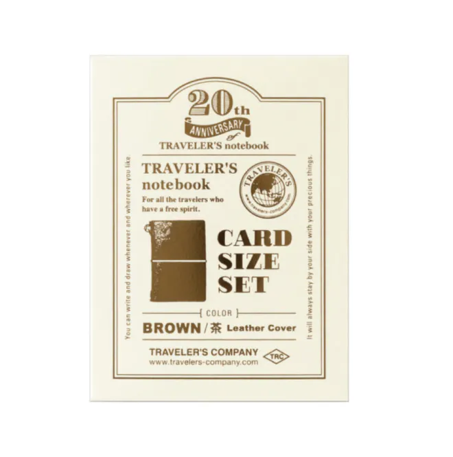 Hovedbilde Traveler`s Notebook CARD SIZE set, Brown
