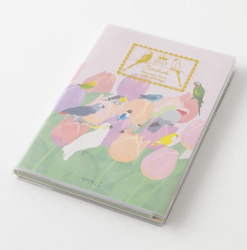 Midori Diary Pocket BIRD 2027 Monthly / Weekly A6