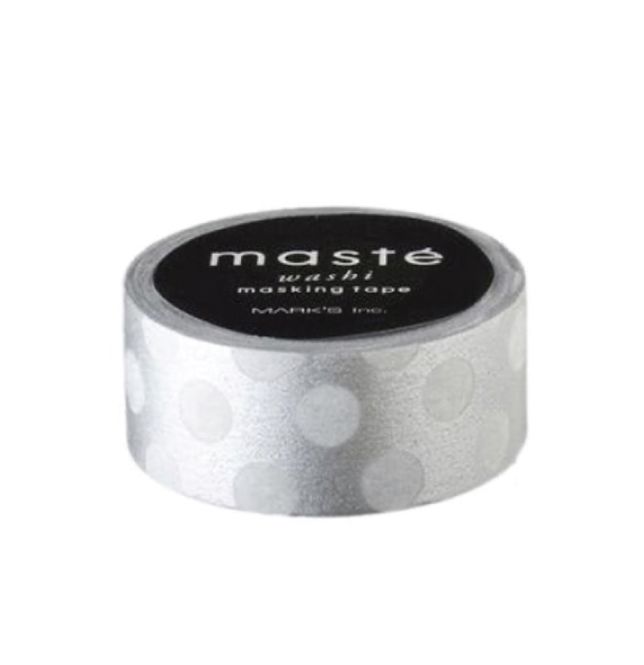 Hovedbilde MASTE tape, Silver Dots