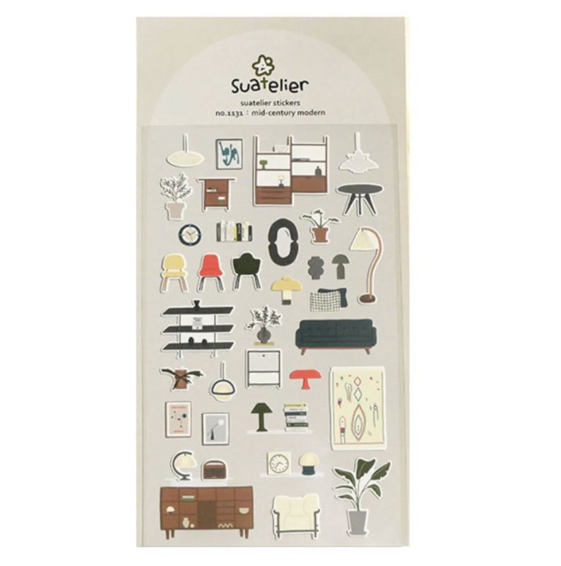 Suatelier Stickers Mid-century Modern
