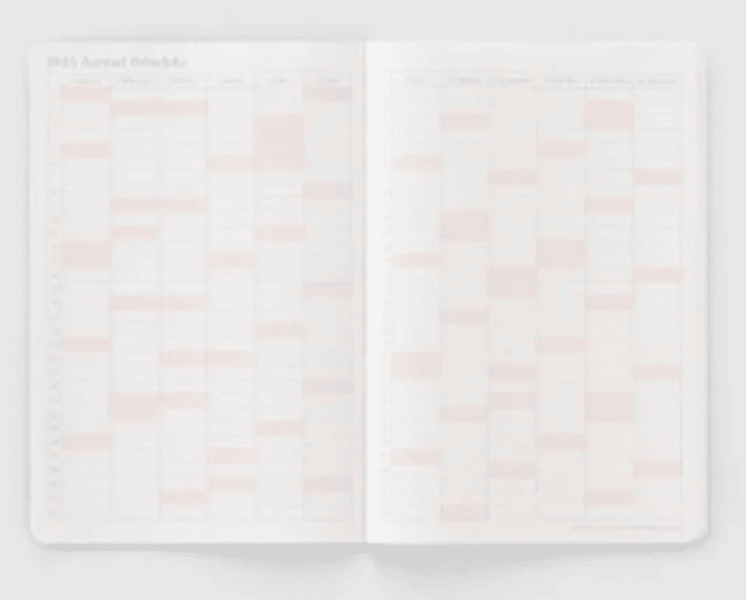 Stalogy 2026 Monthly Diary A5 Slim, Svart