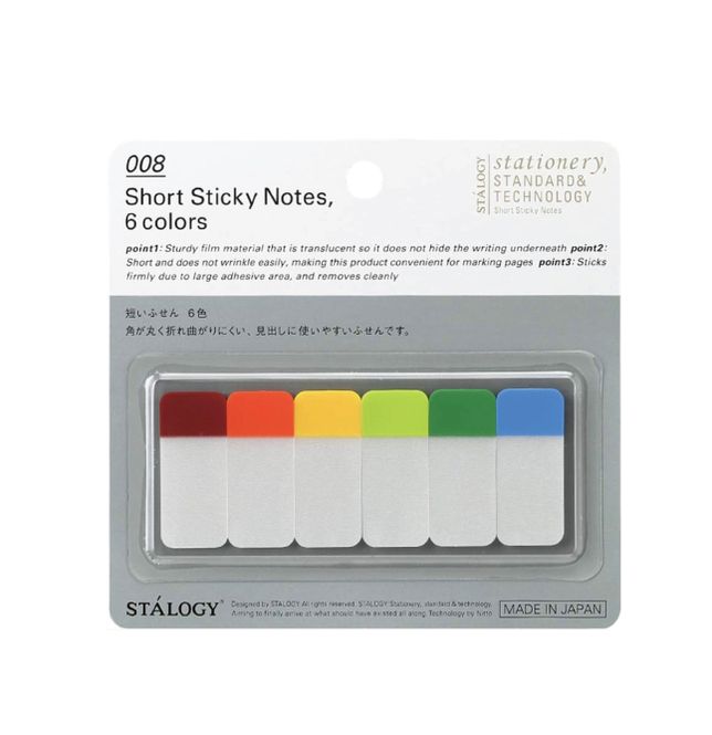 Hovedbilde Stalogy Editors Short Sticky Notes, 6 farger/  60 ...
