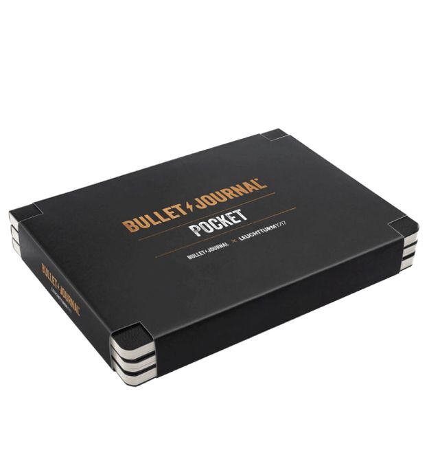 Hovedbilde LT Bullet Journal Pocket Sort  3 stk Softcover