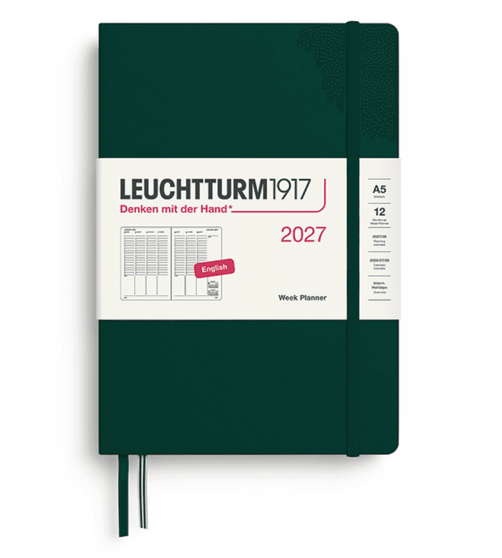 LT Week Planner Vertikal 2027, Hardcover A5
