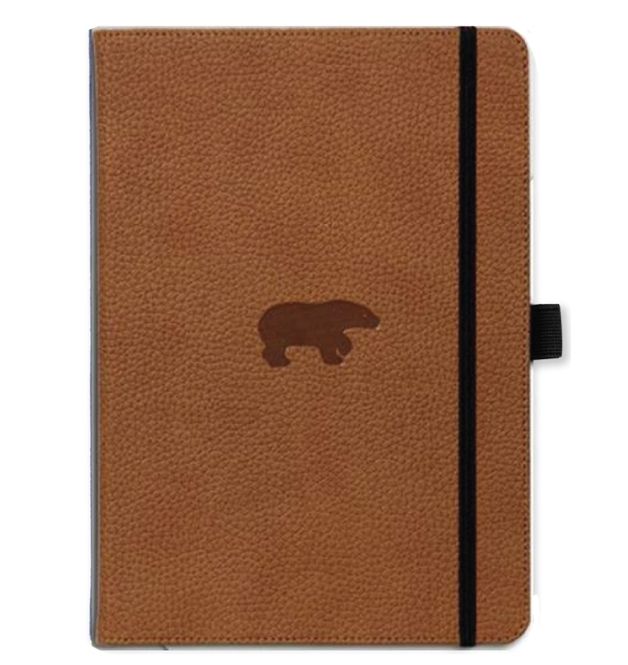 Hovedbilde Dingbats Wildlife Notatbok A4+, Brown Plain