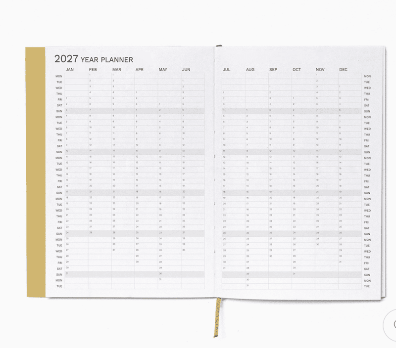Octagon LARGE Weekly Planner 2027, A4 