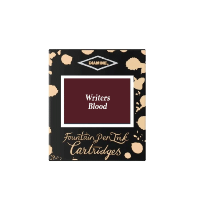 Diamine Blekkpatroner 6 pkn, Writers Blood