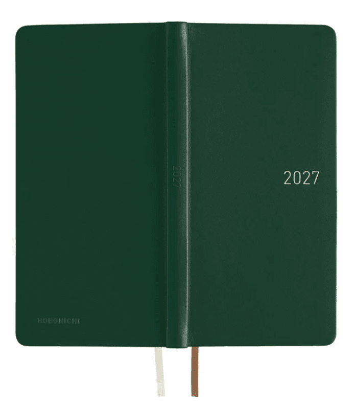 HOBONICHI Weeks Leather 2027, Forest Green