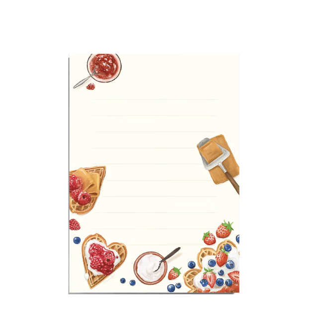 Memio Norwegian Waffles Illustrated Pad, A6