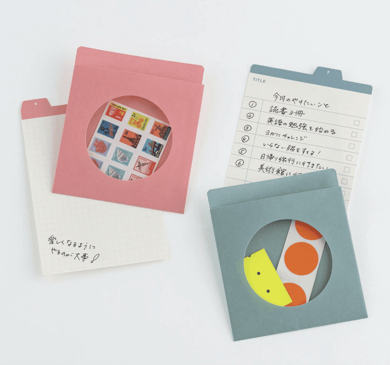 HOBONICHI TSUKI no IRO 12 Month Index Pockets