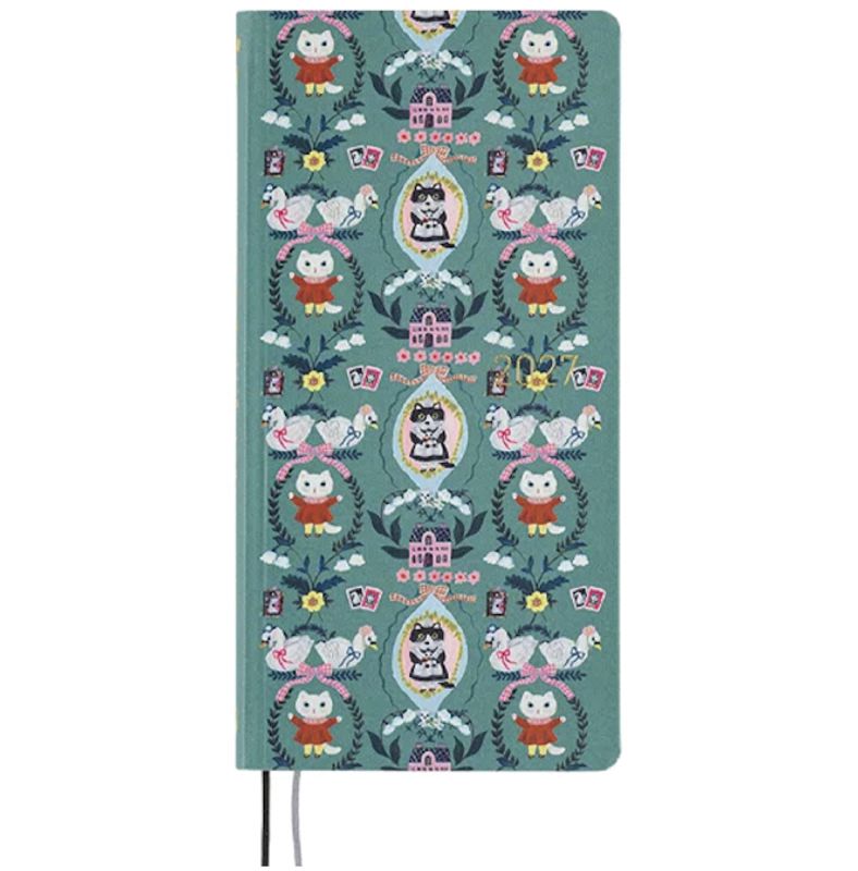 HOBONICHI Weeks 2027 Yumi Kitagishi; White Cat Wallpaper